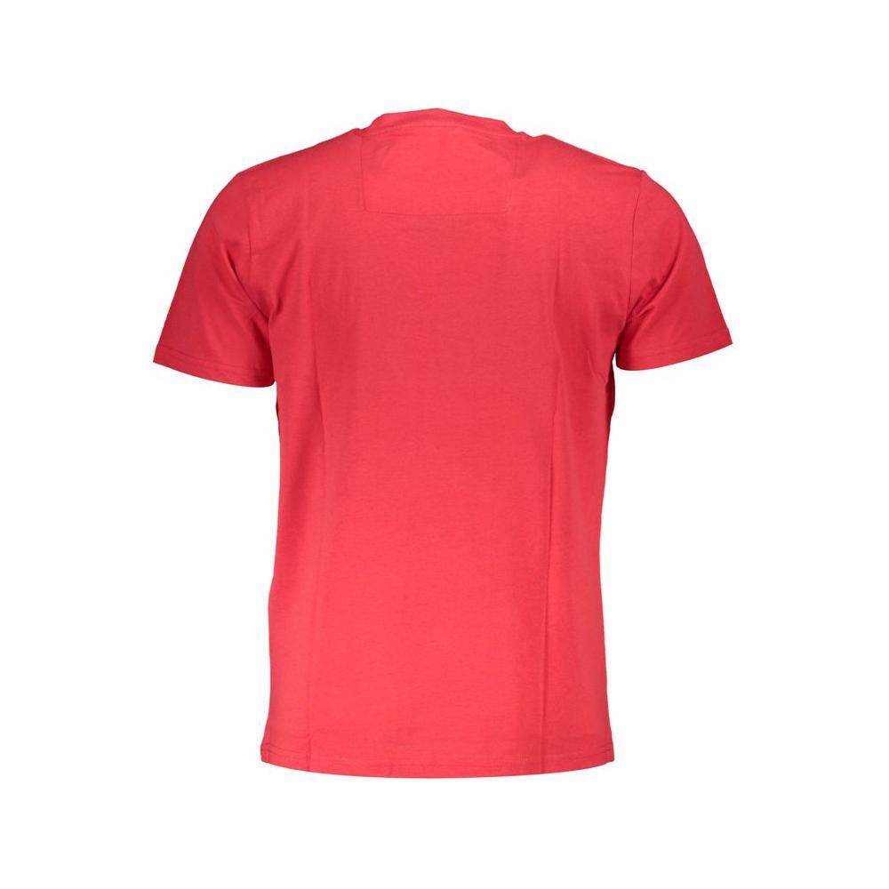 Cavalli Class Red Cotton Men T-Shirt CA-36978-XL