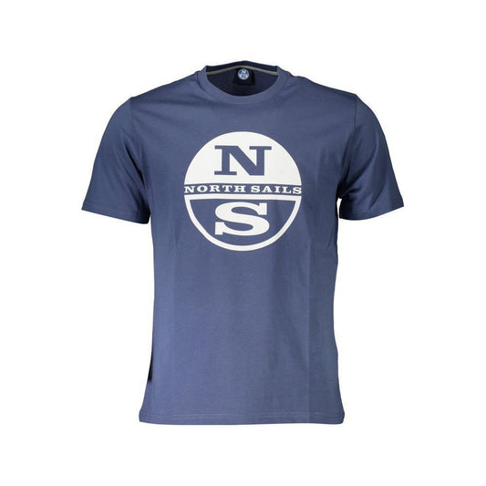 North Sails Blue Cotton Men T-Shirt NO-36929-M