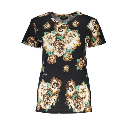 Cavalli Class Black Cotton Women T-Shirt