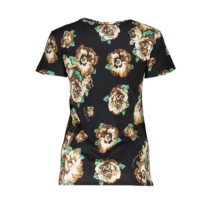 Cavalli Class Black Cotton Women T-Shirt