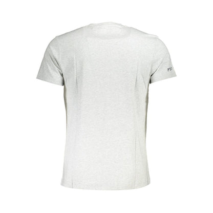 Back view of a plain white t-shirt highlighting simple design and short sleeves.