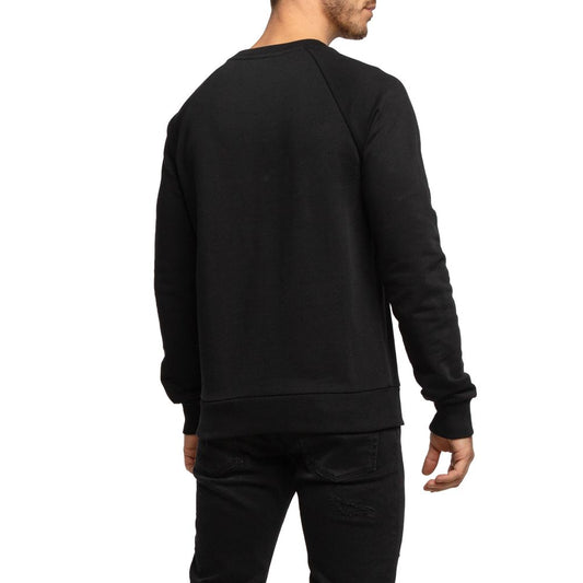 Balmain Black Cotton Sweater BA-15491-3XL