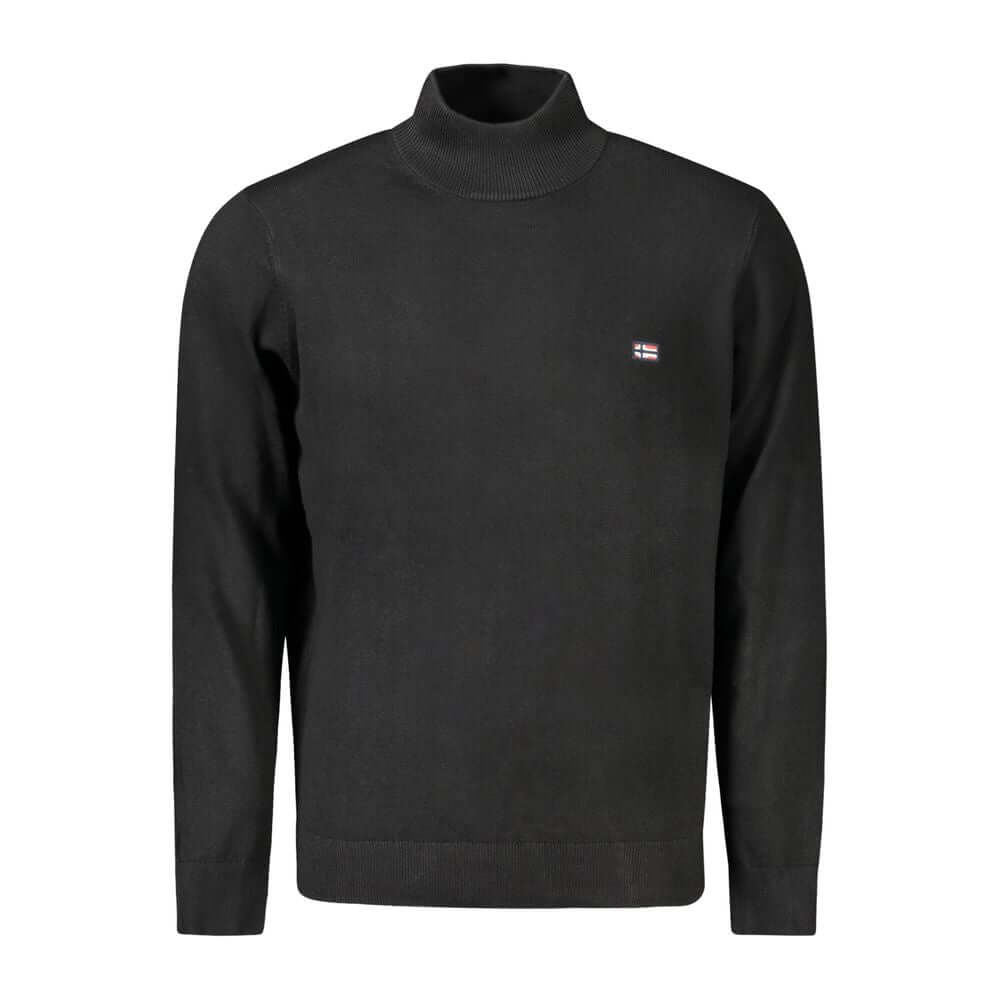 Norway 1963 Black Polyamide Men Sweater NO-33192-XXL