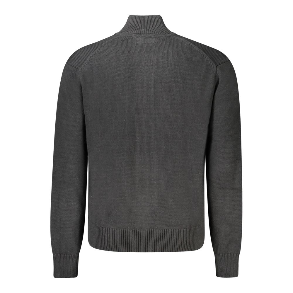 Guess Jeans Black Cotton Men Sweater GU-35227-S