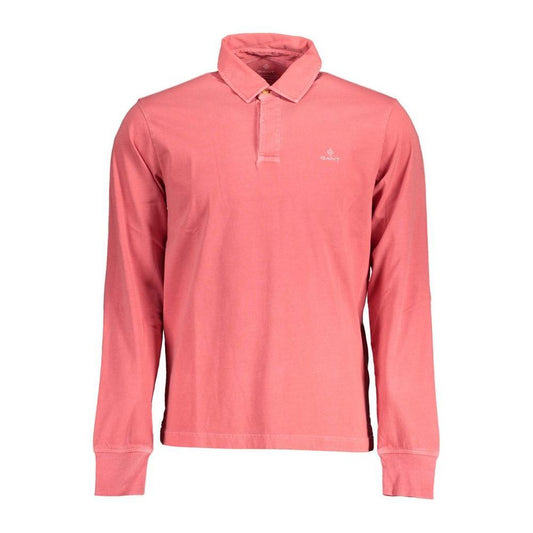 Gant Red Cotton Men Polo Shirt GA-37210-S