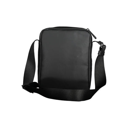 Calvin Klein Black Polyester Men Shoulder Bag with adjustable strap and eco-conscious design