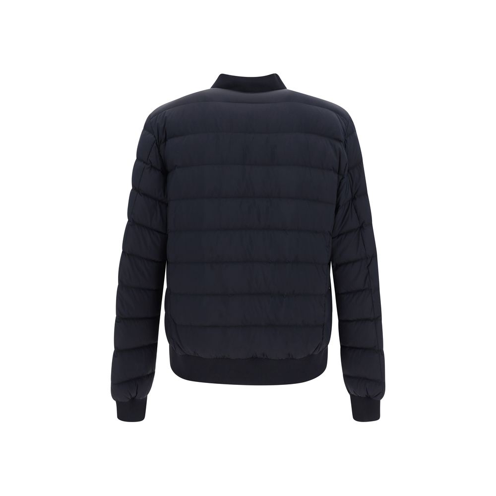 Herno Black Polyamide Bomber