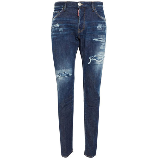 Dsquared² Blue Cotton Jeans & Pant DS-15497-IT44 | XS