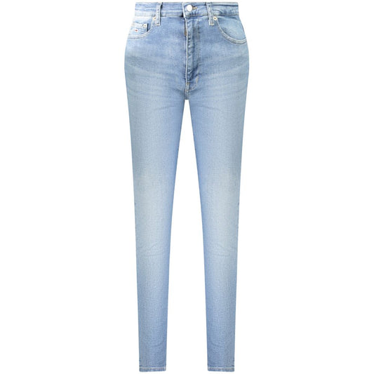 Tommy Hilfiger Blue Cotton Women Jeans TO-36233-W25 | L32