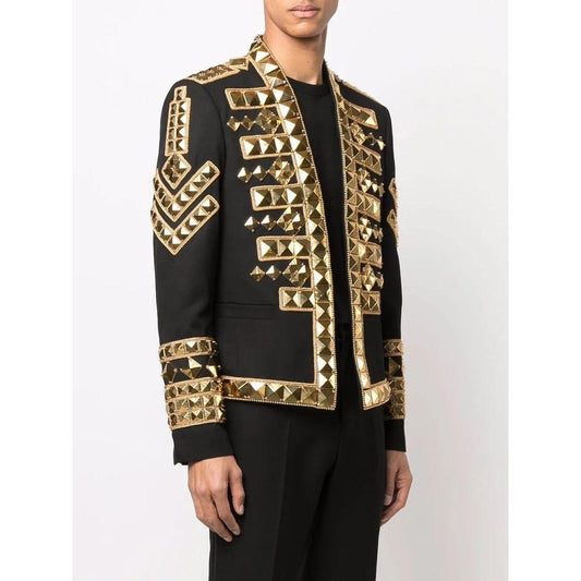 Balmain Black Acetate Men's Blazer BA-15509-IT50 | L