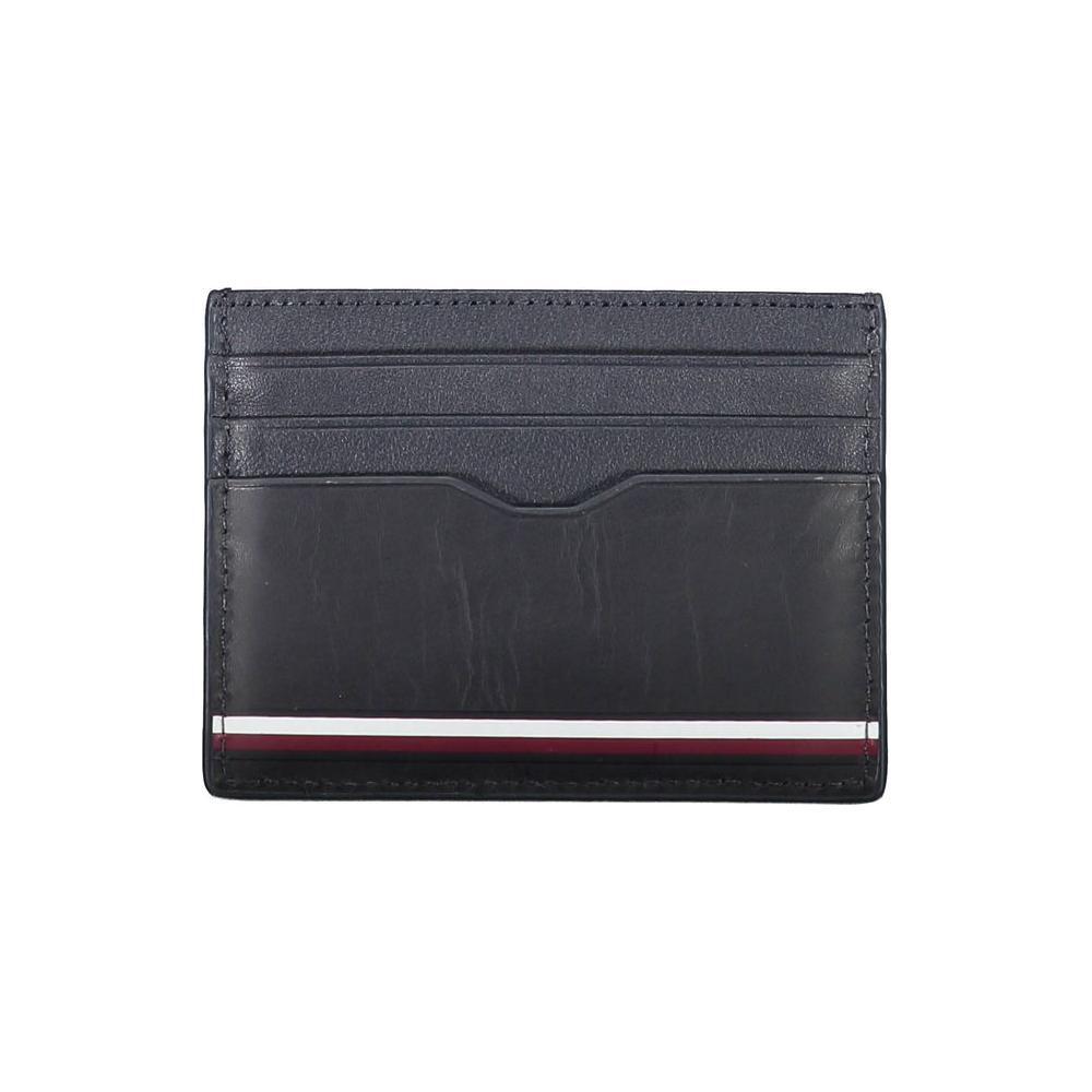 Tommy Hilfiger Blue Leather Men Wallet