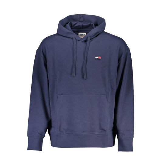 Tommy Hilfiger Blue Cotton Men Sweater with Hood