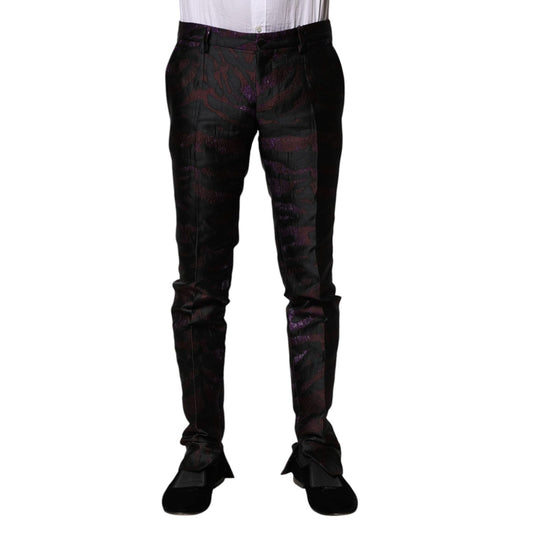 Dolce & Gabbana Multicolor Polyester Patterned Pants PAN75349-48