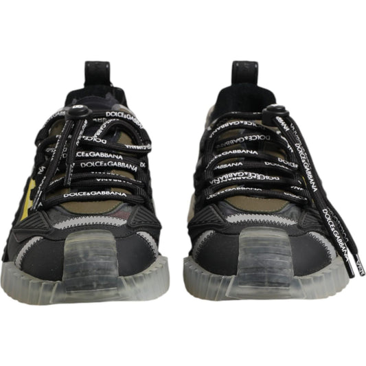 Dolce & Gabbana Multicolor Lace Up Low Top NS1 Sneakers Shoes MV7412-39