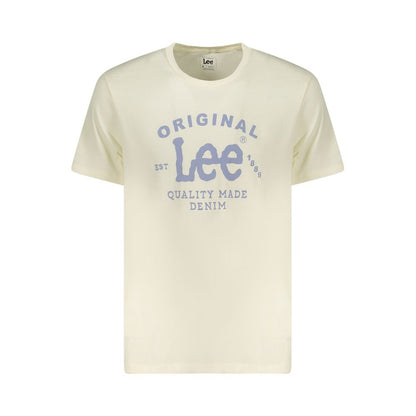 Lee Beige Cotton T-Shirt