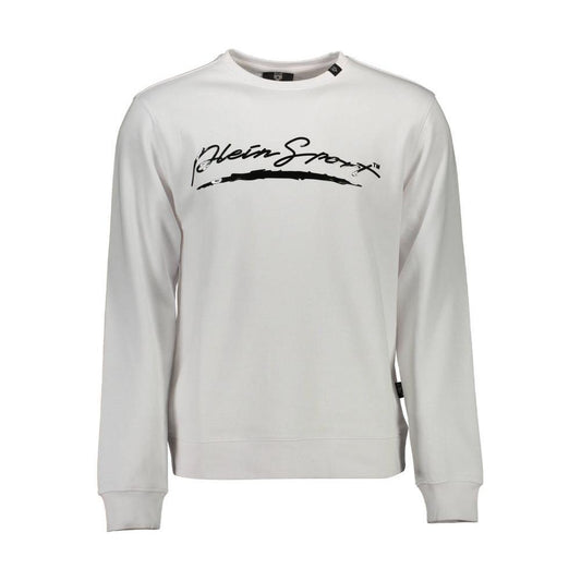 Plein Sport White Cotton Men Sweater PL-37026-S