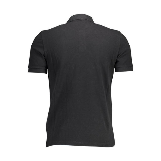 Napapijri Black Cotton Men Polo Shirt NA-11825-XL