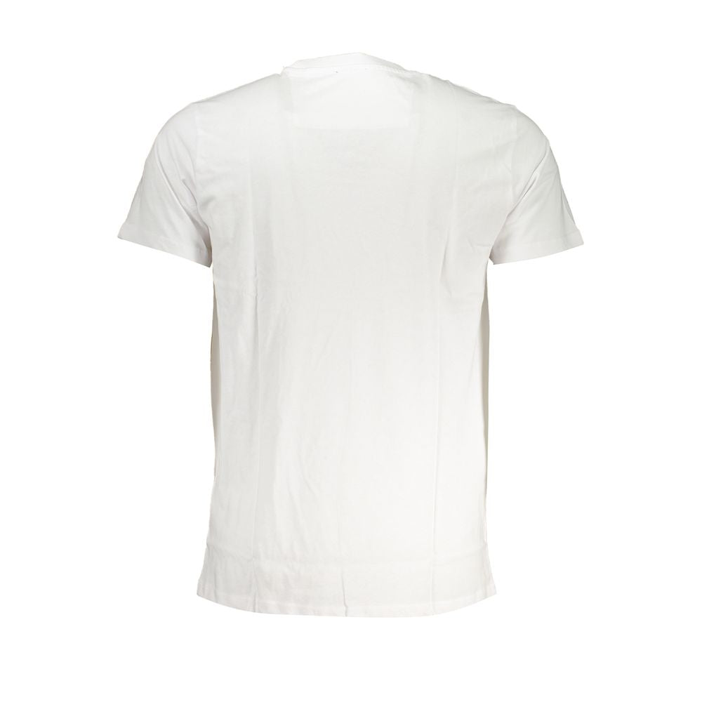 Cavalli Class White Cotton T-Shirt CA-28481-XL