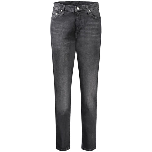 Calvin Klein Black Cotton Women Jeans CA-32510-W25 | L30