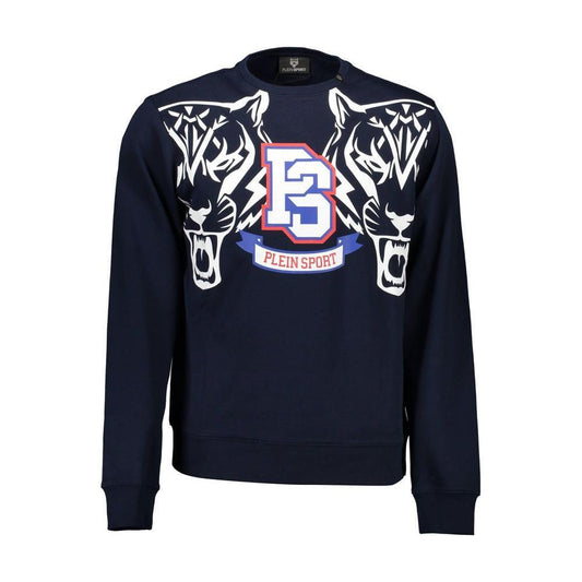 Plein Sport Blue Cotton Men Sweater PL-36967-S
