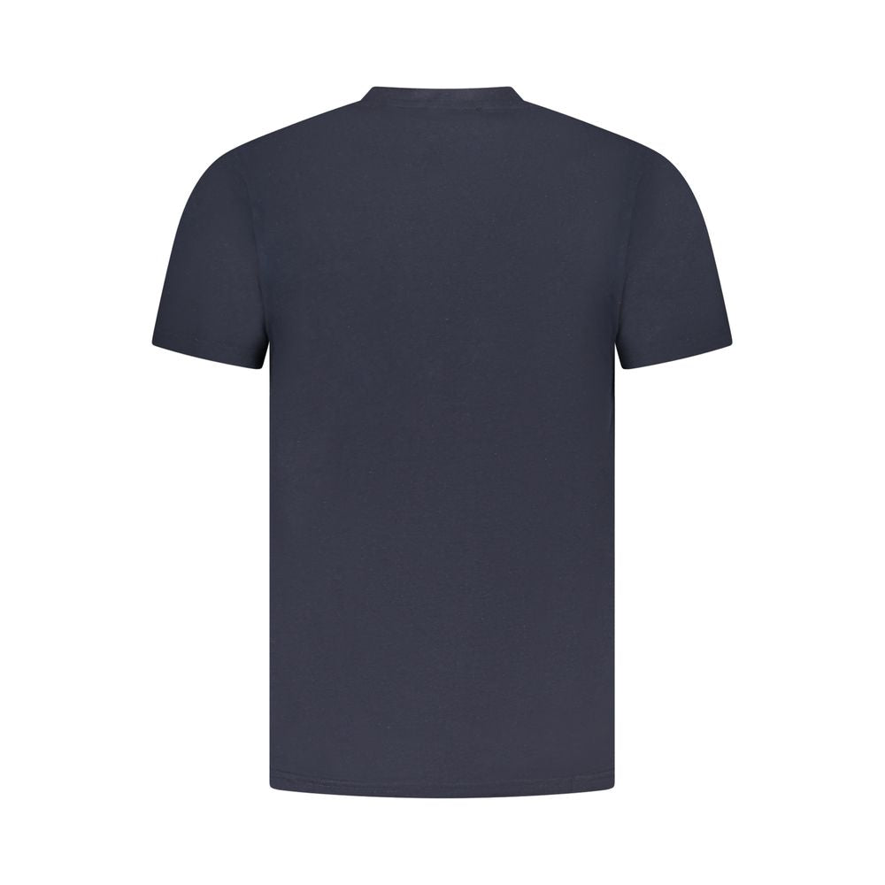 Cavalli Class Blue Cotton Men T-Shirt CA-36653-XL