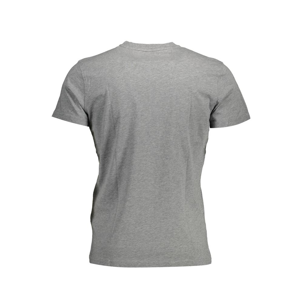 Back view of La Martina Brown Cotton Men T-Shirt displaying premium craftsmanship and iconic embroidery.