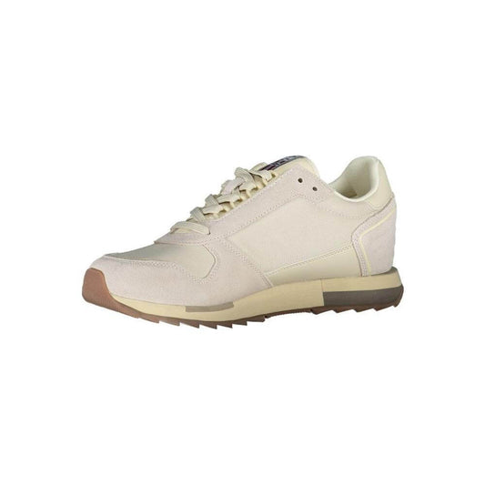 Napapijri Brown Leather Men Sneaker NA-23120-EU45/US12