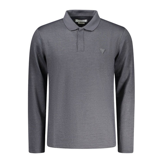 Guess Jeans Black Cotton Men Polo Shirt GU-35077-S