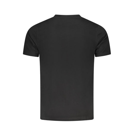 Cavalli Class Black Cotton T-Shirt CA-36707-M