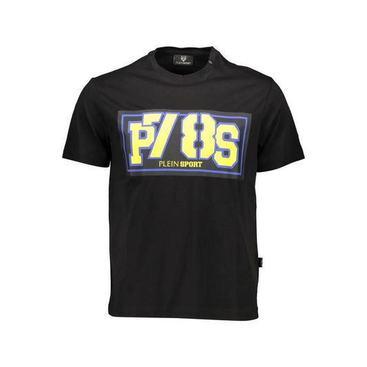 Plein Sport Black Cotton Men T-Shirt PL-36977-S