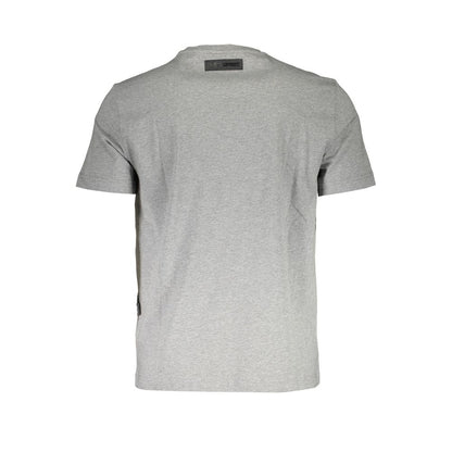 Back view of Plein Sport Brown Cotton Men T-Shirt showcasing soft fabric and modern design.