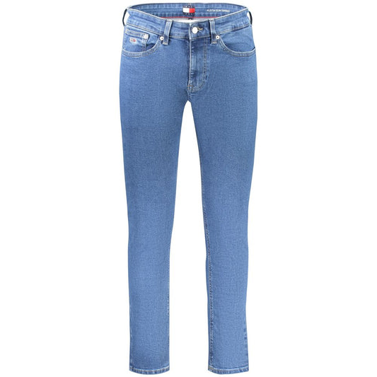 Tommy Hilfiger Blue Cotton Men Slim Tapered Jean TO-38435-W28 | L32