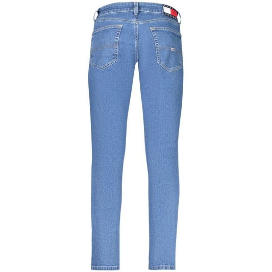 Tommy Hilfiger Blue Cotton Men Slim Tapered Jean TO-38435-W28 | L32
