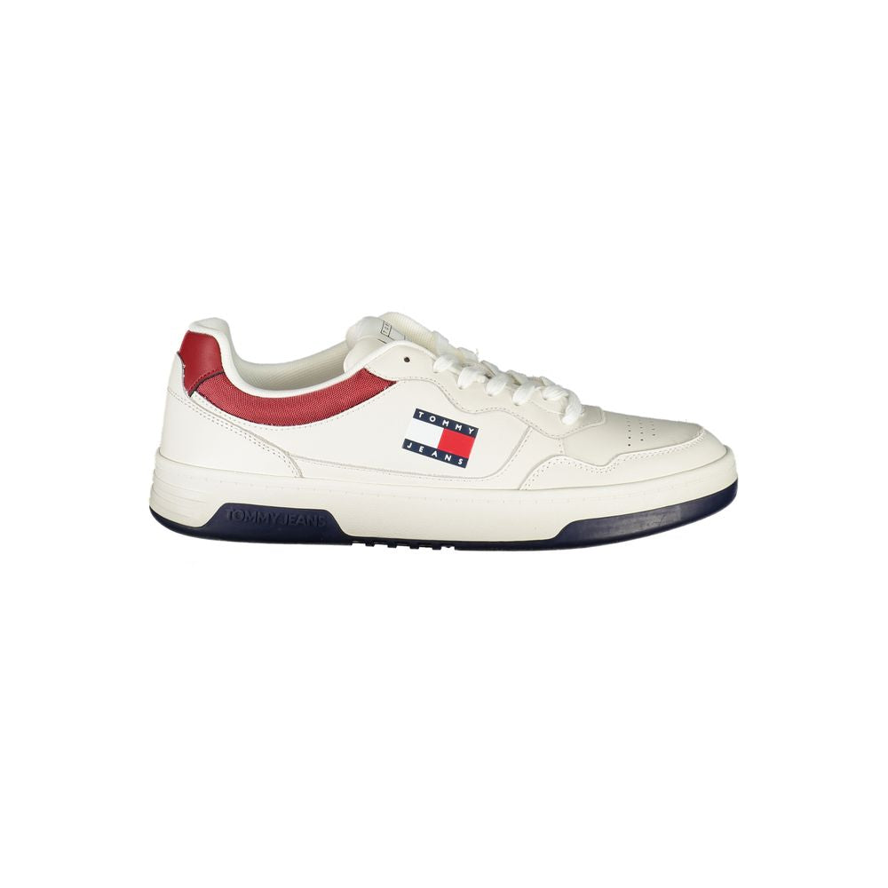 Tommy Hilfiger White Leather Men Sneaker