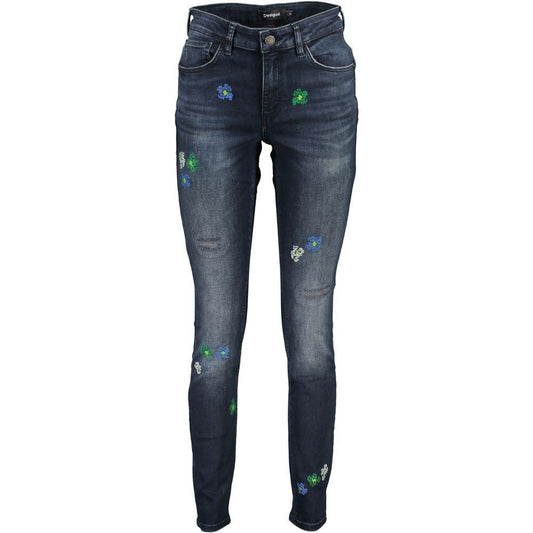 Desigual Blue Cotton Jeans & Pant DE-24918-IT36|XXS
