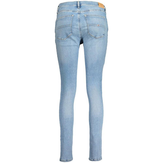 Tommy Hilfiger Light Blue Cotton Women Jeans TO-31332-W25 | L30