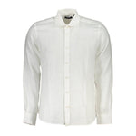 North Sails White Linen Men Shirt