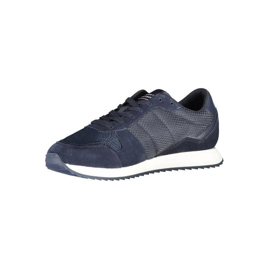 Tommy Hilfiger Blue Polyester Men Sneaker TO-37926-EU40/US7