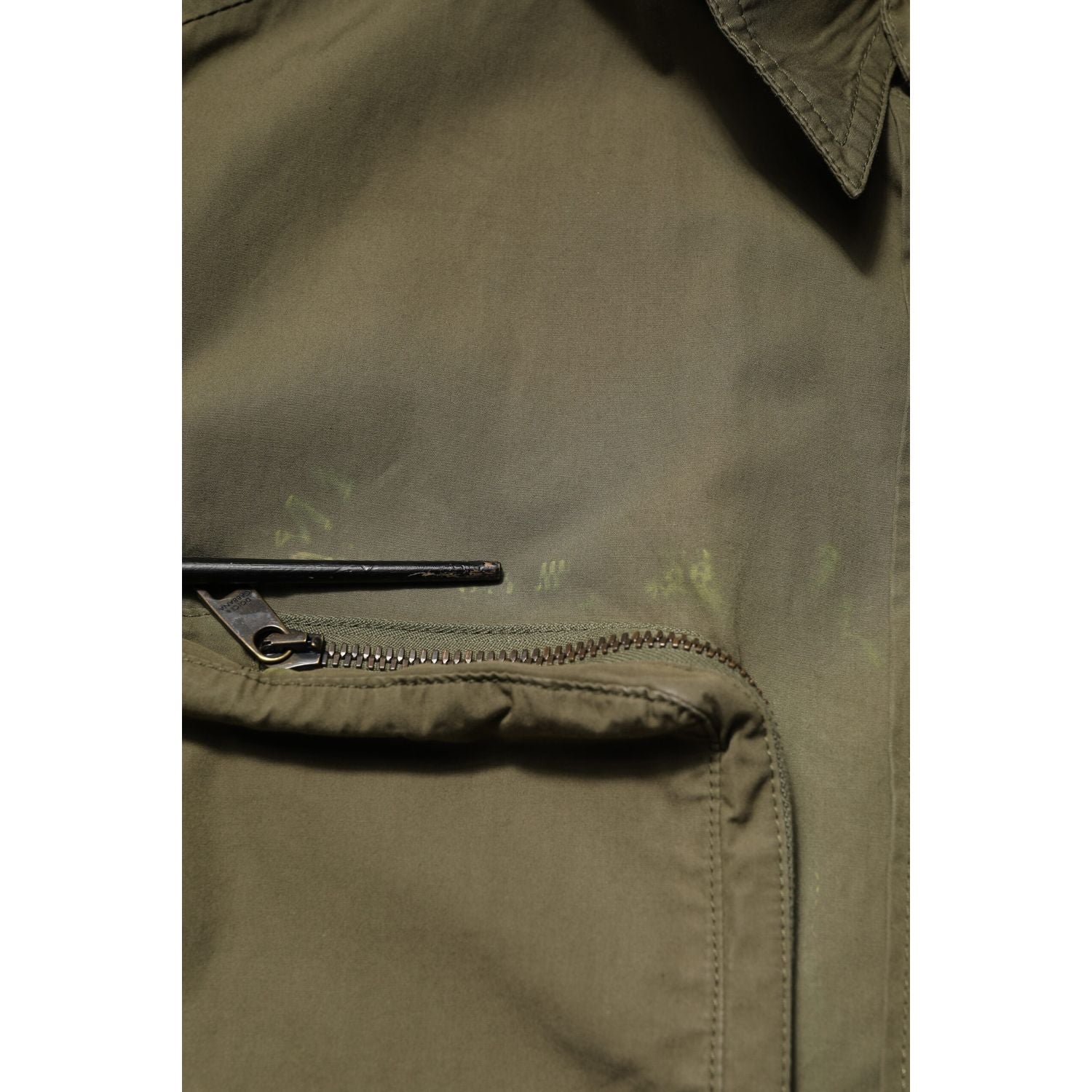 Dolce & Gabbana Army Green Button Down Long Sleeves Shirt