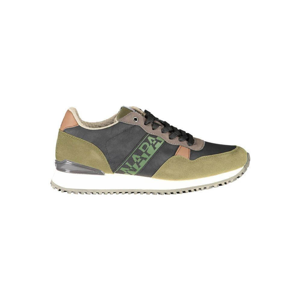 Napapijri Green Polyester Men Sneaker NA-37429-EU42/US9