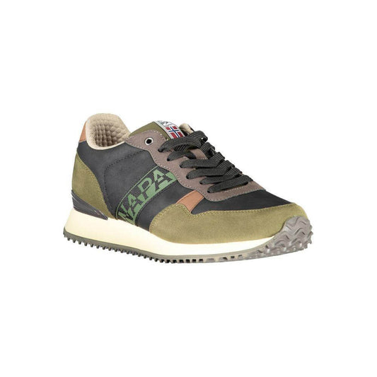 Napapijri Green Polyester Men Sneaker NA-37429-EU42/US9