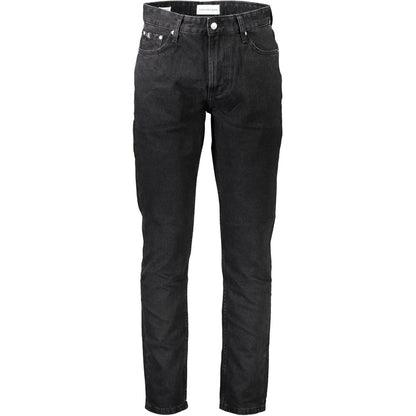Calvin Klein Black Cotton Jeans Denim
