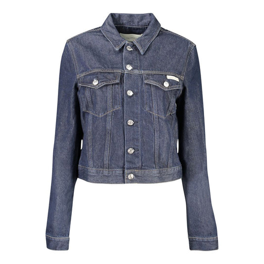 Calvin Klein Blue Cotton Women Jacket CA-33728-L