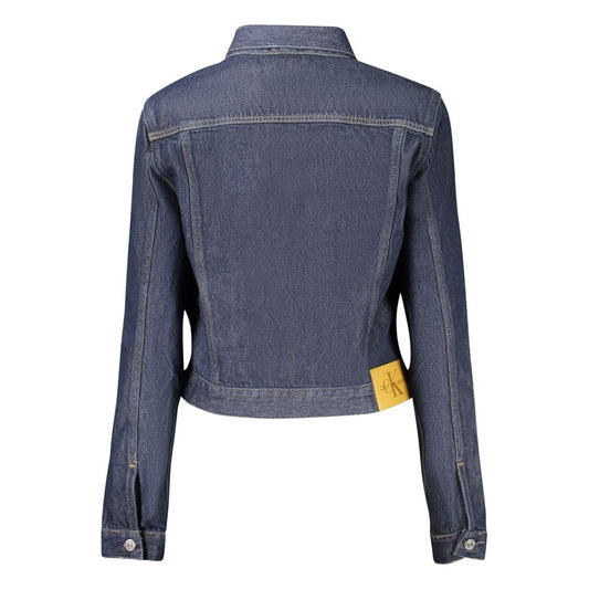 Calvin Klein Blue Cotton Women Jacket CA-33728-L