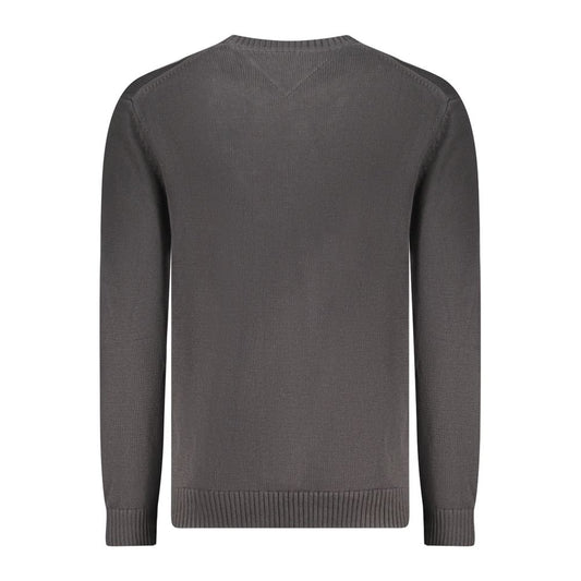 Tommy Hilfiger Black Cotton Men Sweater TO-35379-M