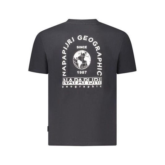 Napapijri Black Cotton Men T-Shirt NA-35903-M