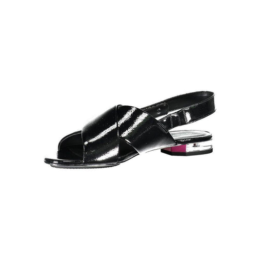 Calvin Klein Black Leather Women Sandal CA-37002-EU37/US7