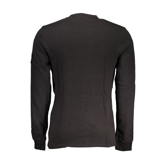 Calvin Klein Black Cotton Men Sweater CA-37814-XL