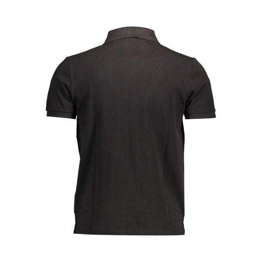 North Sails Black Cotton Men Polo Shirt NO-36958-XL