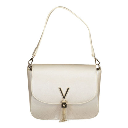 Mario Valentino Gray Polyethylene Handbag with removable shoulder handle and chain strap, external and internal pockets.